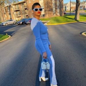 Two piece “Something Blue” set